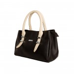 Beau Design Stylish  Black Color Imported PU Leather Handbag For Women's/Ladies/Girls